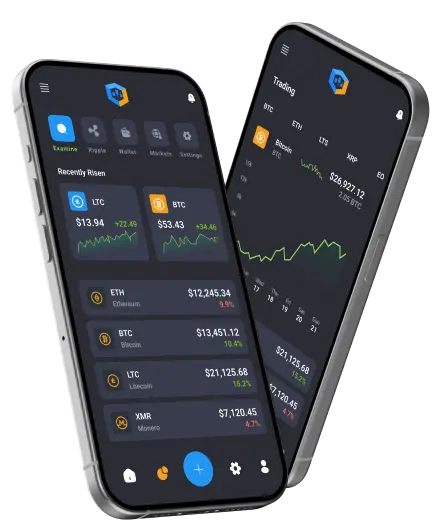 Promenade Earnd trading app on smartphones